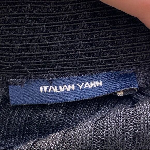 Zara Knit Italian Yarn Black Lace Open Back Maxi Dress Size Small - Picture 13 of 16